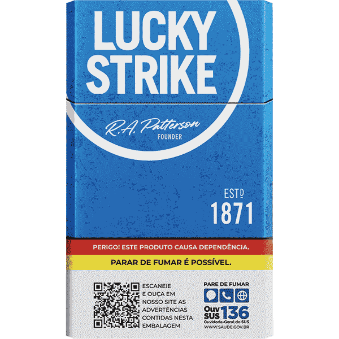 Luck strike azul — cigarros na Banca e Tabacaria da Indiana