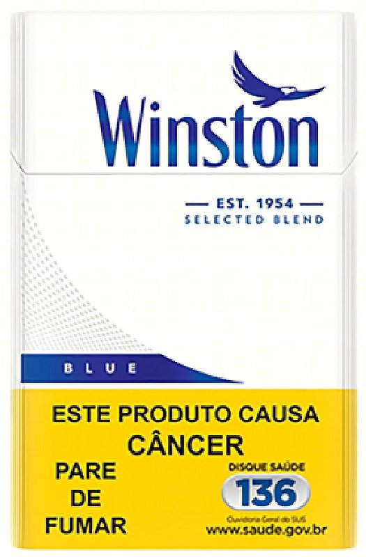 Winston azul — cigarros na Banca e Tabacaria da Indiana